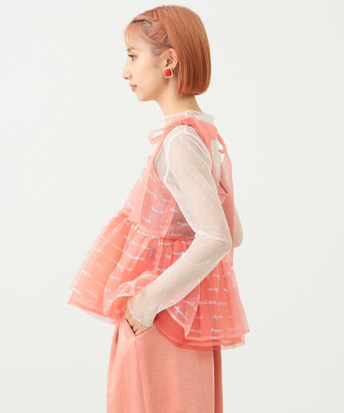 mmts(マミタス)の「猫刺繍キャミソール(キャミソール・レディース・ピンク/サックスブルー/グレー・ONE SIZE)」の19枚目の写真