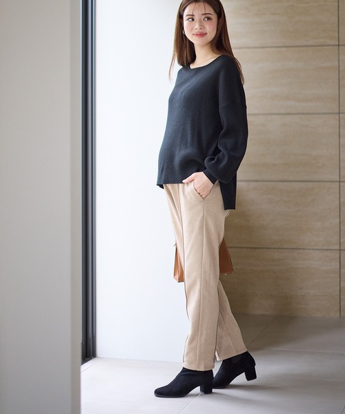セール】裏起毛テーパードパンツ(マタニティ/妊婦服 産前・産後対応