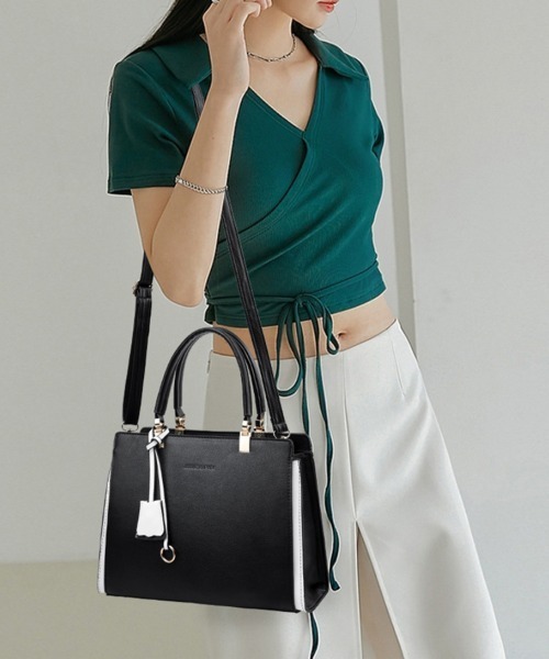 Miniministore(ミニミニストア)の「トートバッグ レディースショルダーバッグ(ショルダーバッグ・レディース・ベージュ/ブラック/ネイビー/ブラウン/ダークグリーン・フリー)」の18枚目の写真
