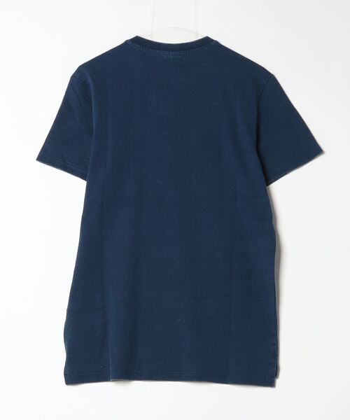 G-STAR（ジースター）の「INDIGO HENLEY T-SHIRT/インディゴヘンリーT（Tシャツ/カットソー・メンズ・ダークインディゴブルー・SMALL/MEDIUM/LARGE/X-SMALL/X-LARGE）」の2枚目の写真