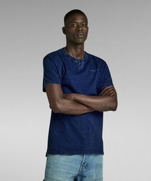 G-STAR | INDIGO HENLEY T-SHIRT/インディゴヘンリーT(Tシャツ/カットソー)