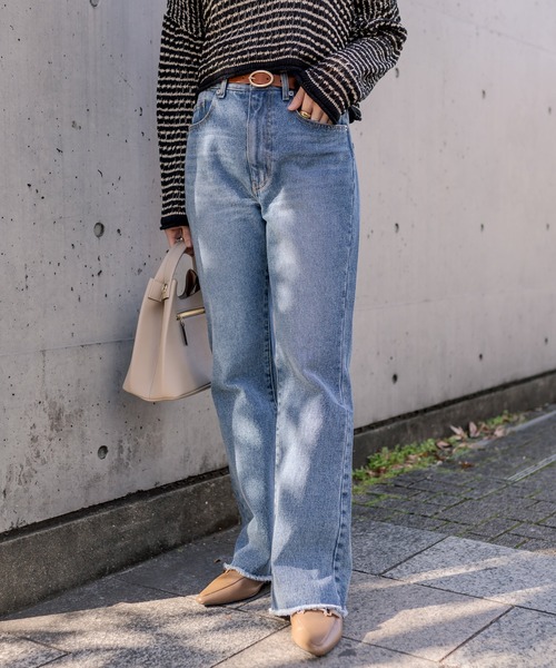 RIVE DROITE(リヴドロワ)の「MONN.:.(モン)/オーバルバックルベルト(ベルト・レディース・キャメル/ブラック・FREE)」の4枚目の写真