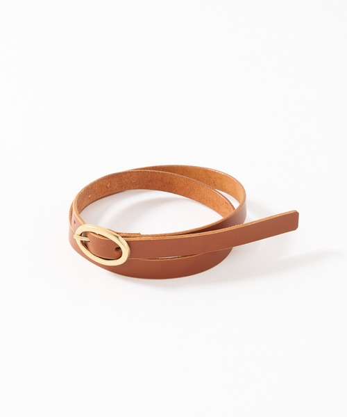 RIVE DROITE(リヴドロワ)の「MONN.:.(モン)/オーバルバックルベルト(ベルト・レディース・キャメル/ブラック・FREE)」の19枚目の写真