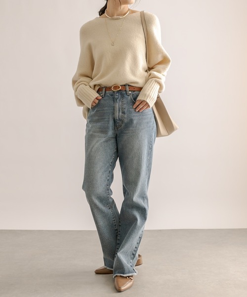 RIVE DROITE(リヴドロワ)の「MONN.:.(モン)/オーバルバックルベルト(ベルト・レディース・キャメル/ブラック・FREE)」の15枚目の写真