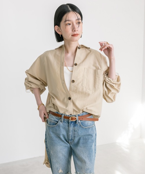 RIVE DROITE(リヴドロワ)の「MONN.:.(モン)/オーバルバックルベルト(ベルト・レディース・キャメル/ブラック・FREE)」の9枚目の写真