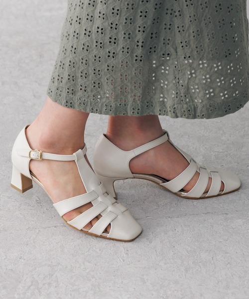 HIMIKO（ヒミコ）の「【Made in Japan】【撥水】ヒールアップグルカサンダル/641206（サンダル・レディース・アイボリー/イエロー/ベージュ/ブラック・22.5cm/22.0cm/24.5cm/24.0cm/23.5cm/21.5cm/23.0cm/25.0cm/26.0cm/25.5cm/26.5cm）」の6枚目の写真