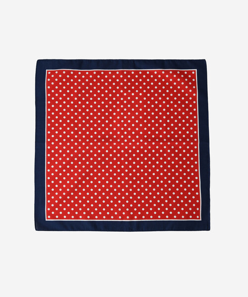 LABOUR AND WAIT（レイバーアンドウェイト）の「LABOUR AND WAIT | POLKADOT HANDKERCHIEF REDBORDER（ハンカチ/ハンドタオル・レディース・レッド系その他・-）」の2枚目の写真