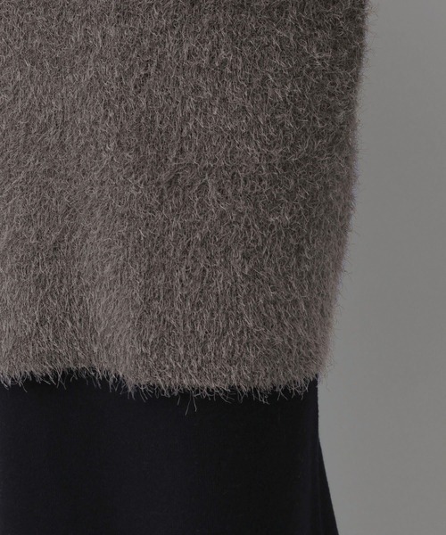 e/rm（イーアールエム）の「【e/rm】シャギールーズカーディガンセットワンピース（ワンピース・レディース・ブラック/ライトベージュ/チャコールグレー・FREE）」の16枚目の写真