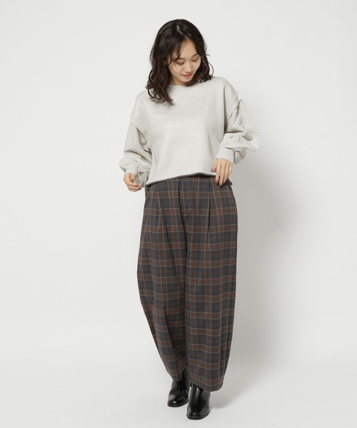 niko and...（ニコアンド）の「モールラインニットプルオーバー（ニット/セーター・レディース・アイボリー/ブルー/チャコール/ライトグリーン・SHORT/LONG）」の21枚目の写真