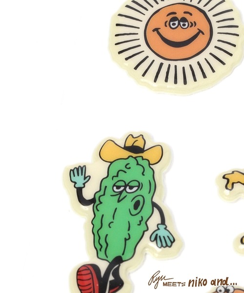niko and...（ニコアンド）の「【RYU AMBE】コラボ  ぷくぷくシール（ステッカー/テープ・レディース・ホワイト/オレンジ・0）」の8枚目の写真