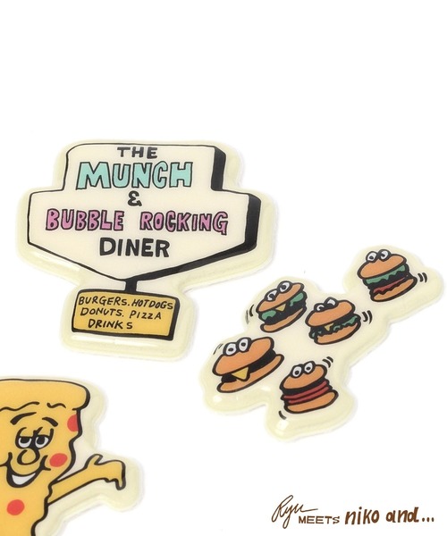 niko and...（ニコアンド）の「【RYU AMBE】コラボ  ぷくぷくシール（ステッカー/テープ・レディース・ホワイト/オレンジ・0）」の7枚目の写真