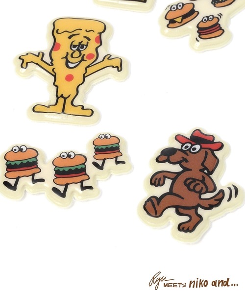 niko and...（ニコアンド）の「【RYU AMBE】コラボ  ぷくぷくシール（ステッカー/テープ・レディース・ホワイト/オレンジ・0）」の6枚目の写真