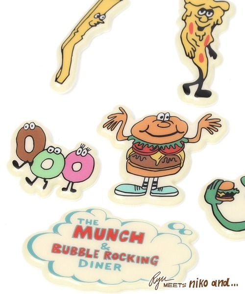 niko and...（ニコアンド）の「【RYU AMBE】コラボ  ぷくぷくシール（ステッカー/テープ・レディース・ホワイト/オレンジ・0）」の4枚目の写真