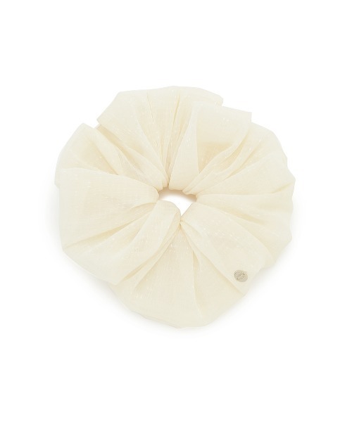 SNIDEL HOME（スナイデルホーム）の「オーガンジーシュシュ（シュシュ・レディース・ピンク/アイボリー/ブラック/ドット・FREE）」の2枚目の写真