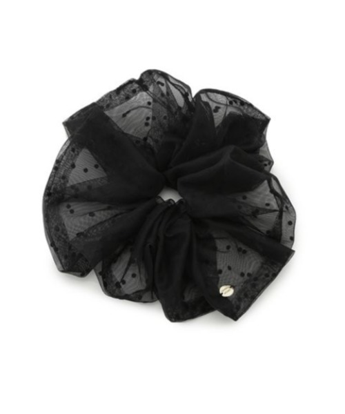 SNIDEL HOME（スナイデルホーム）の「オーガンジーシュシュ（シュシュ・レディース・ピンク/アイボリー/ブラック/ドット・FREE）」の9枚目の写真