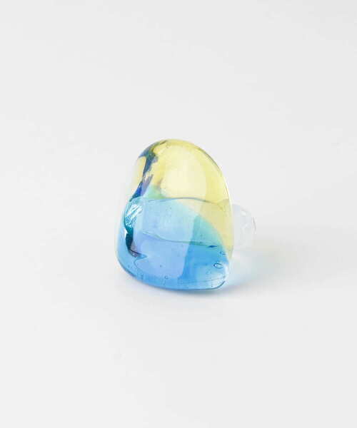 KBF（ケイビーエフ）の「トリコロールガラスリング（リング・レディース・ブルー系その他/レッド系その他・ONE）」の7枚目の写真