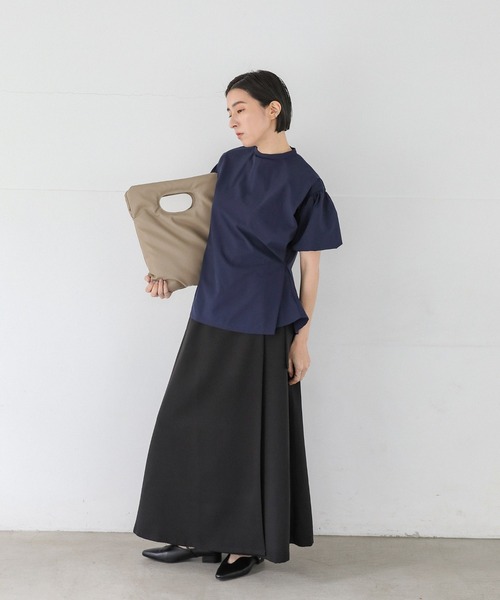 select MOCA（セレクトモカ）の「パテッド2WAYバッグ（ハンドバッグ・レディース・ブラック/アイボリー/ベージュ・FREE）」の12枚目の写真