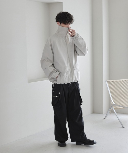 CTHY（シティ）の「2wayテックエステルハイネックブルゾン（ブルゾン・メンズ・ライトグレー/ブラック・XL/S/M/L）」の20枚目の写真