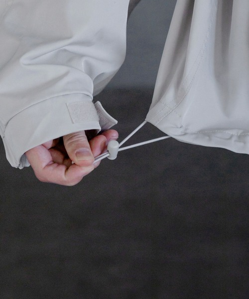 【新品】ストレッチメッシュ ハイネックブルゾン グレー L セットアップ対応】Easy Active Wear ストレッチ 2WAYブルゾン （綿