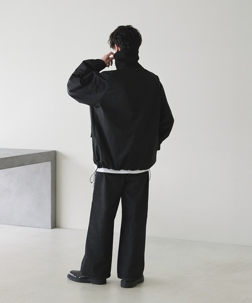 FAUX LEATHER Z-UP JUMPER SKIRT/フェイクレザーZ-UPジャンパー
