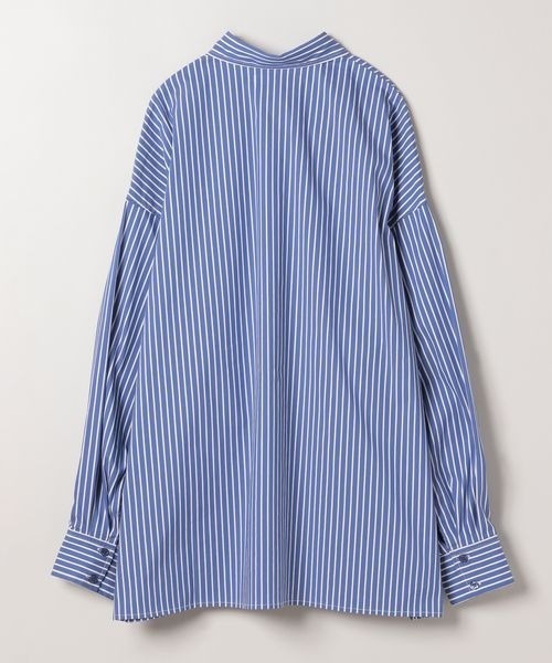 JEANASIS(ジーナシス)の「【YOGA】ストライプシャツLS/106937(シャツ/ブラウス・レディース・ブルー/ライトブルー・FREE)」の3枚目の写真