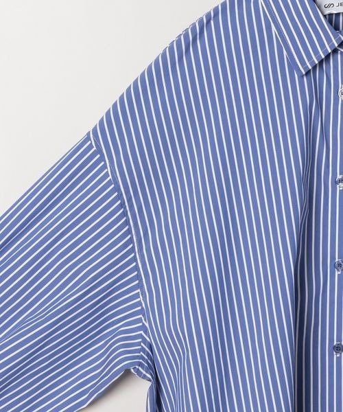 JEANASIS(ジーナシス)の「【YOGA】ストライプシャツLS/106937(シャツ/ブラウス・レディース・ブルー/ライトブルー・FREE)」の5枚目の写真