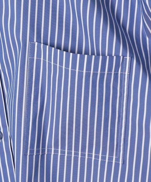 JEANASIS(ジーナシス)の「【YOGA】ストライプシャツLS/106937(シャツ/ブラウス・レディース・ブルー/ライトブルー・FREE)」の8枚目の写真