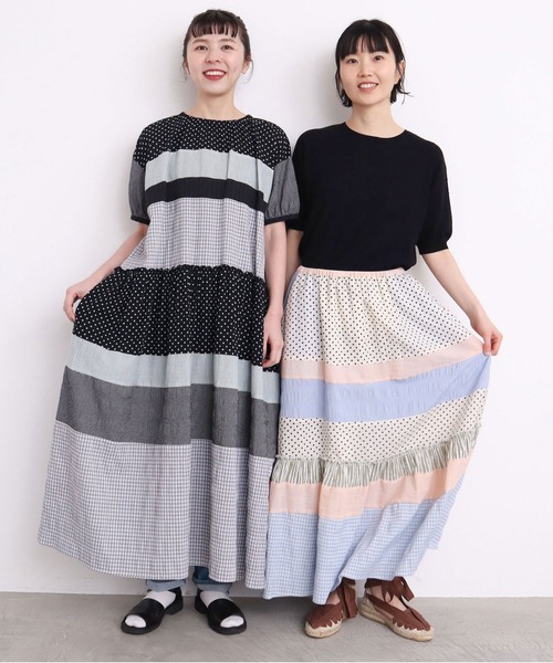 l&#39;atelier du savon - アトリエドゥサボン　l&#39;atelier du savon　パッチワークセーター l'atelier du savon - ニット パッチワーク lene の通販 by ぴに