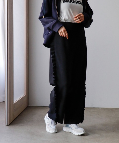 Cepica（セピカ）の「サイドルリルコクーンパンツ（その他パンツ・レディース・ブラック・FREE）」の6枚目の写真