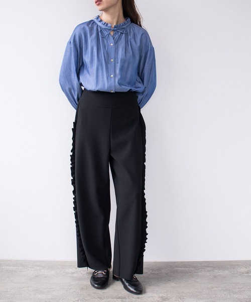 Cepica（セピカ）の「サイドルリルコクーンパンツ（その他パンツ・レディース・ブラック・FREE）」の3枚目の写真