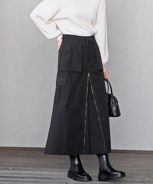 rps（アールピーエス）の「フロントＺＩＰカーゴスカート（スカート・レディース・カーキ/ブラック/チャコールグレー・フリー）」の13枚目の写真