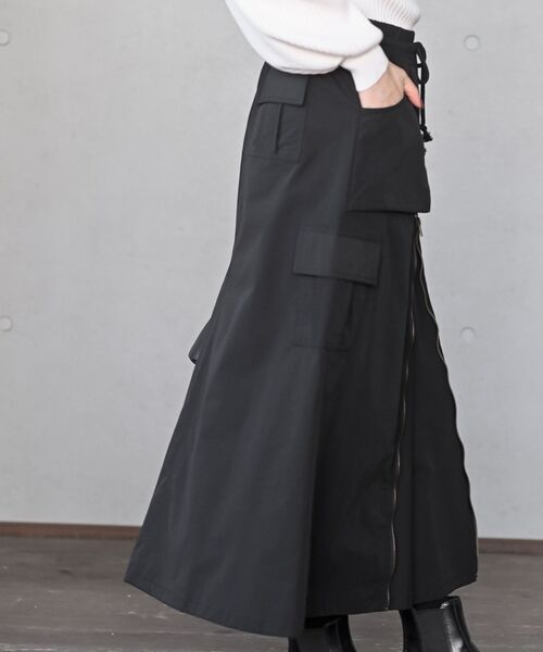 rps（アールピーエス）の「フロントＺＩＰカーゴスカート（スカート・レディース・カーキ/ブラック/チャコールグレー・フリー）」の17枚目の写真