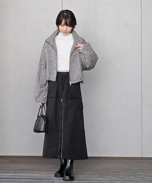 rps（アールピーエス）の「フロントＺＩＰカーゴスカート（スカート・レディース・カーキ/ブラック/チャコールグレー・フリー）」の21枚目の写真