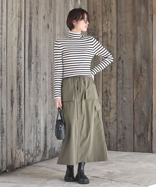 rps（アールピーエス）の「フロントＺＩＰカーゴスカート（スカート・レディース・カーキ/ブラック/チャコールグレー・フリー）」の22枚目の写真