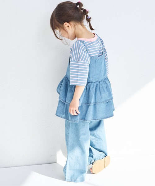 pairmanon（ペアマノン）の「【綿100%】ライトオンスデニム キャミソール セットアップ（セットアップ・キッズ・インディゴブルー/ライトブルー/ブルー・100/110/120/130/140/150/90）」の16枚目の写真
