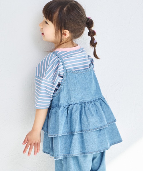 pairmanon（ペアマノン）の「【綿100%】ライトオンスデニム キャミソール セットアップ（セットアップ・キッズ・インディゴブルー/ライトブルー/ブルー・100/110/120/130/140/150/90）」の18枚目の写真