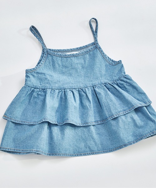 pairmanon（ペアマノン）の「【綿100%】ライトオンスデニム キャミソール セットアップ（セットアップ・キッズ・インディゴブルー/ライトブルー/ブルー・100/110/120/130/140/150/90）」の19枚目の写真