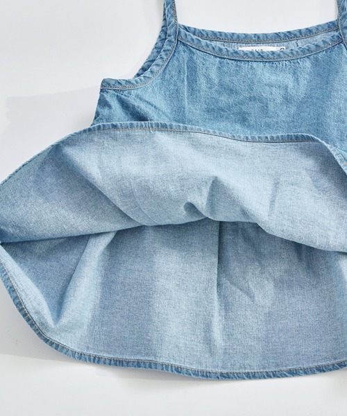 pairmanon（ペアマノン）の「【綿100%】ライトオンスデニム キャミソール セットアップ（セットアップ・キッズ・インディゴブルー/ライトブルー/ブルー・100/110/120/130/140/150/90）」の21枚目の写真