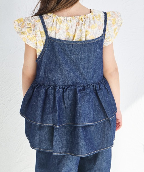pairmanon（ペアマノン）の「【綿100%】ライトオンスデニム キャミソール セットアップ（セットアップ・キッズ・インディゴブルー/ライトブルー/ブルー・100/110/120/130/140/150/90）」の8枚目の写真