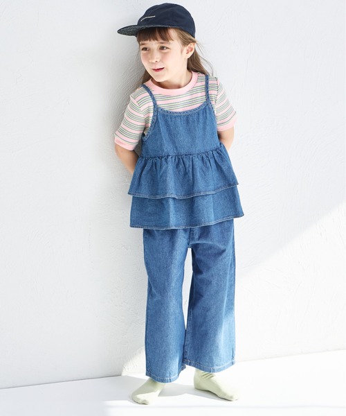 pairmanon（ペアマノン）の「【綿100%】ライトオンスデニム キャミソール セットアップ（セットアップ・キッズ・インディゴブルー/ライトブルー/ブルー・100/110/120/130/140/150/90）」の9枚目の写真