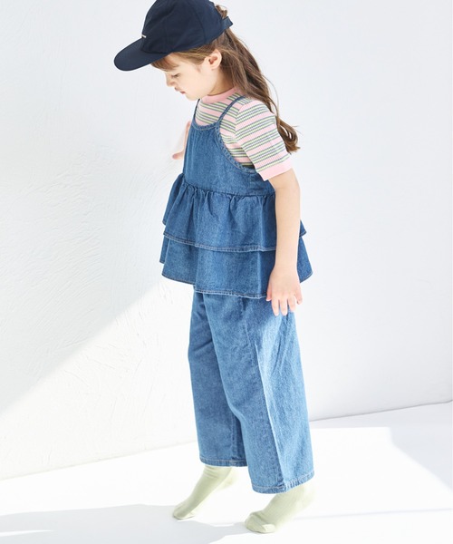 pairmanon（ペアマノン）の「【綿100%】ライトオンスデニム キャミソール セットアップ（セットアップ・キッズ・インディゴブルー/ライトブルー/ブルー・100/110/120/130/140/150/90）」の11枚目の写真