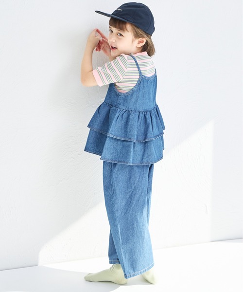 pairmanon（ペアマノン）の「【綿100%】ライトオンスデニム キャミソール セットアップ（セットアップ・キッズ・インディゴブルー/ライトブルー/ブルー・100/110/120/130/140/150/90）」の12枚目の写真