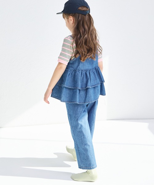 pairmanon（ペアマノン）の「【綿100%】ライトオンスデニム キャミソール セットアップ（セットアップ・キッズ・インディゴブルー/ライトブルー/ブルー・100/110/120/130/140/150/90）」の13枚目の写真