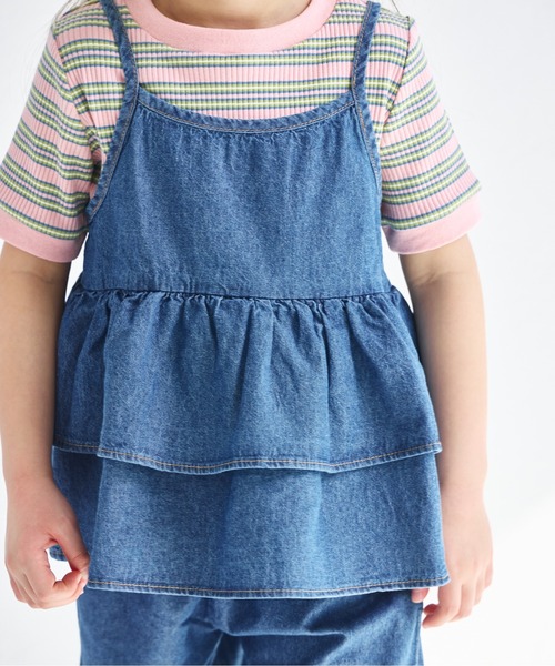 pairmanon（ペアマノン）の「【綿100%】ライトオンスデニム キャミソール セットアップ（セットアップ・キッズ・インディゴブルー/ライトブルー/ブルー・100/110/120/130/140/150/90）」の14枚目の写真