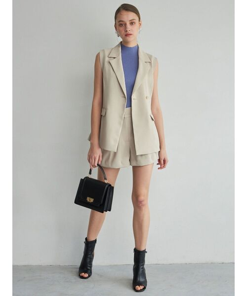 MERCURYDUO(マーキュリーデュオ)の「【セットアップ着用可】ベルテッドジレ(ベスト・レディース・ベージュ/アイボリー・SMALL/MEDIUM)」の12枚目の写真