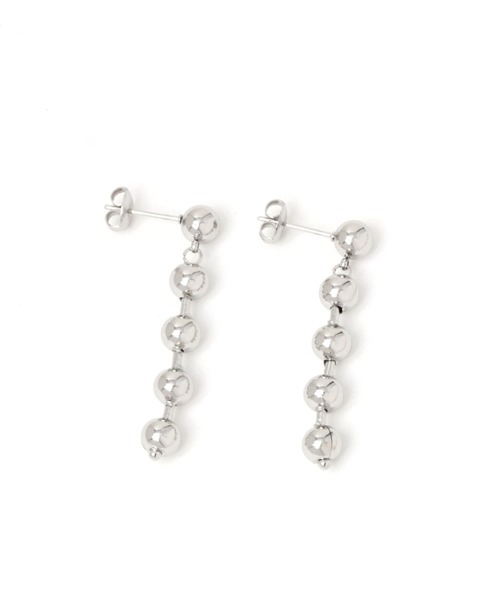 BAYFLOW(ベイフロー)の「ステンレス5粒ピアス(ピアス(両耳用)・レディース・イエロー/ライトグレー・FREE)」の6枚目の写真