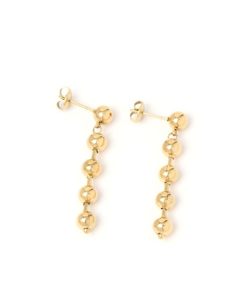 BAYFLOW(ベイフロー)の「ステンレス5粒ピアス(ピアス(両耳用)・レディース・イエロー/ライトグレー・FREE)」の7枚目の写真