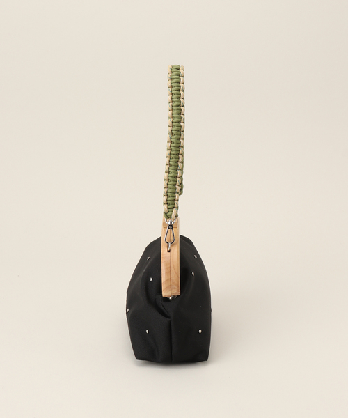 OUTDOOR PRODUCTS（アウトドアプロダクツ）の「141103 ガマグチハンドバッグ（ハンドバッグ・レディース・ベージュ/ブルー系その他/ブラック・FREE）」の4枚目の写真