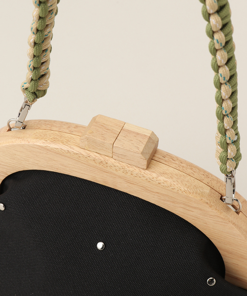 OUTDOOR PRODUCTS（アウトドアプロダクツ）の「141103 ガマグチハンドバッグ（ハンドバッグ・レディース・ベージュ/ブルー系その他/ブラック・FREE）」の11枚目の写真