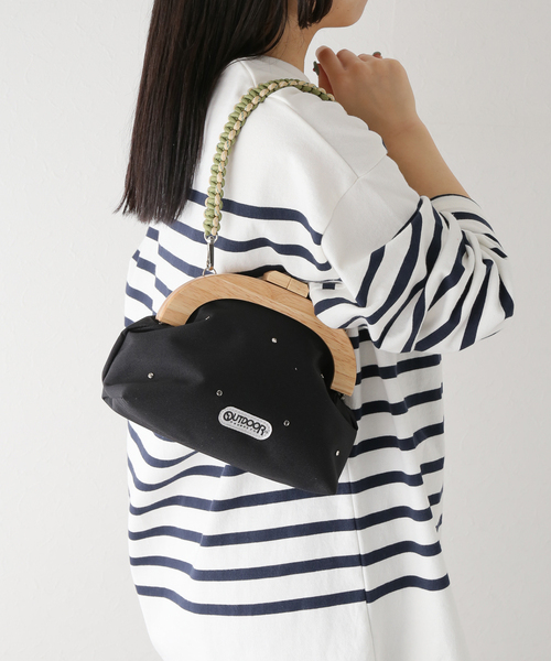 OUTDOOR PRODUCTS（アウトドアプロダクツ）の「141103 ガマグチハンドバッグ（ハンドバッグ・レディース・ベージュ/ブルー系その他/ブラック・FREE）」の20枚目の写真